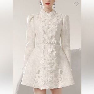 #223 “ELEGANT JEWELED TWEED DRESS”